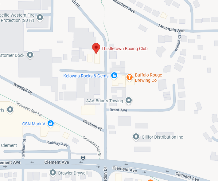 Map location of Thistletown Boxing Club